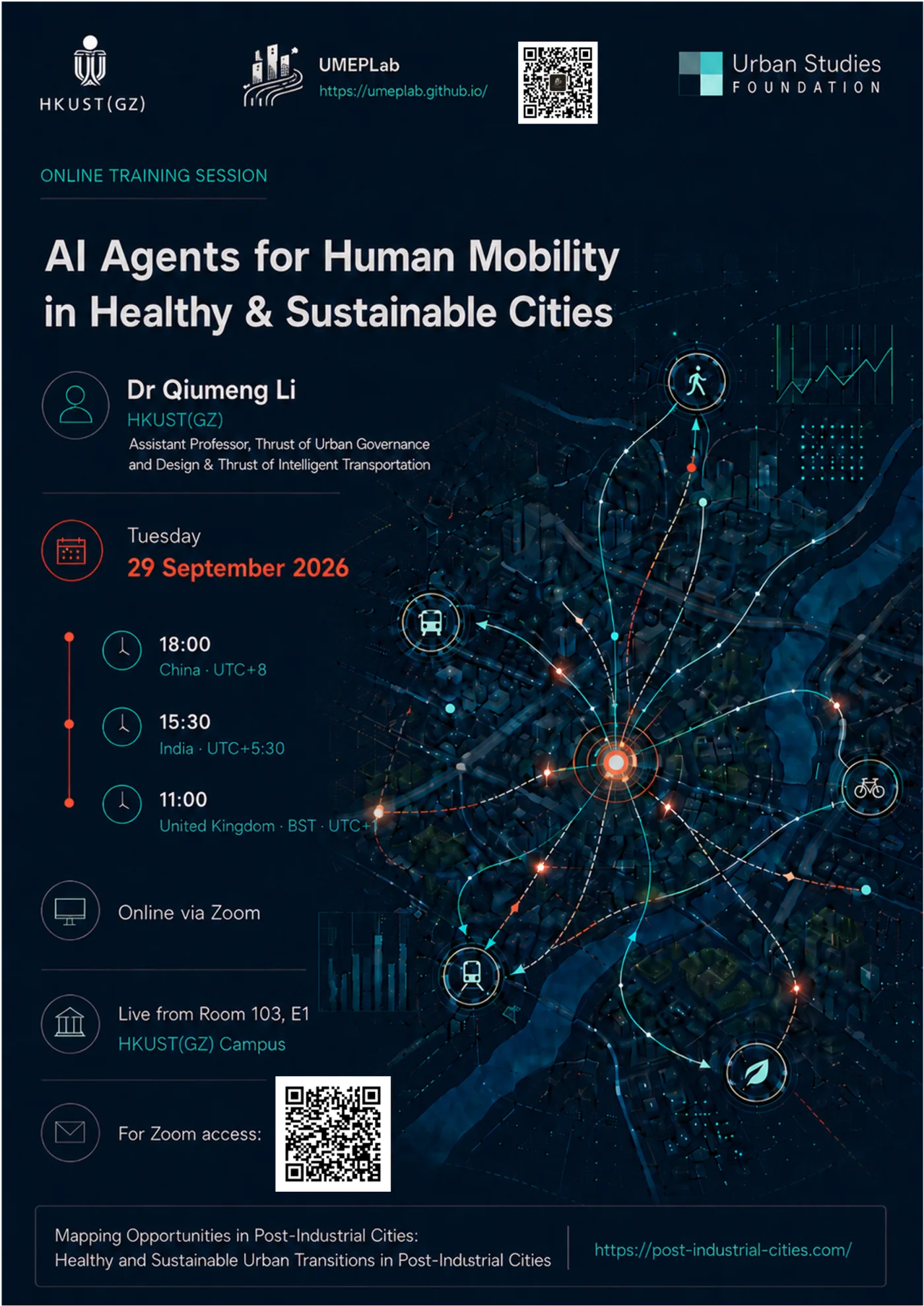 AI Agents for Human Mobility in Healthy & Sustainable Cities